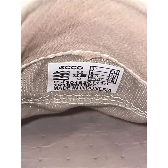 ECCO Soft 6 Woven Slip-On‎ Sneaker in Rose Dust Leather - Picture 7 of 8